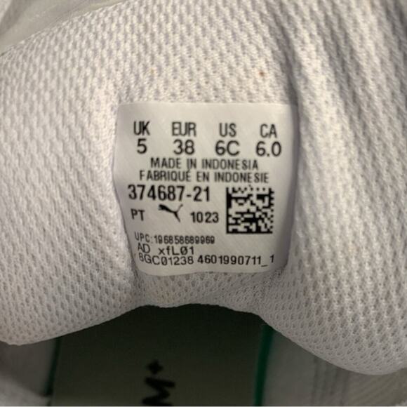 Puma Rebound Joy Mid-Top Sneakers - White/Black - Youth 6C - Picture 6 of 6